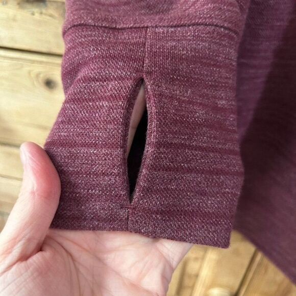 Womens Duluth Trading Company XS Red Purple Deux More Crewneck Tunic Top Sweater - Picture 6 of 8